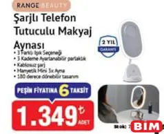 RANGE BEAUTY ŞARJLI TELEFON TUTUCULU MAKYAJ AYNASI RANGE BEAUTY ŞARJLI TELEFON TUTUCULU MAKYAJ AYNASI